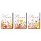 Big Dot of Happiness Fall Foliage - Autumn Leaves Kids Bathroom Rules Wall Art - 7.5 x 10 inches - Set of 3 Signs - Wash, Brush, Flush